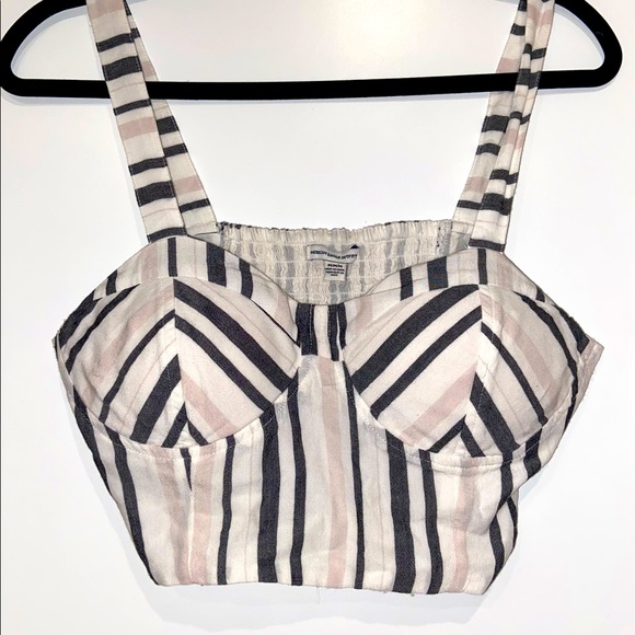 American Eagle Outfitters Tops - American Eagle Bralette Crop Top Striped Sz Medium